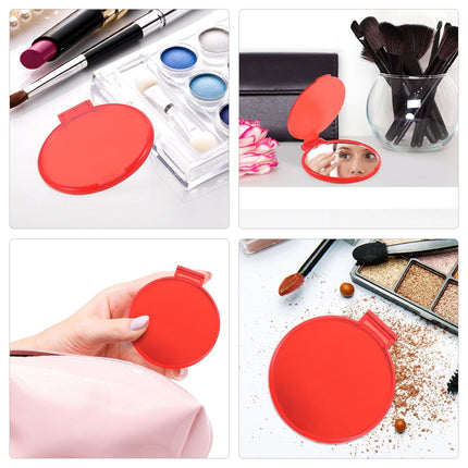 WHAMVOX 12 Pcs Mini Handheld Portable Makeup Mirror.