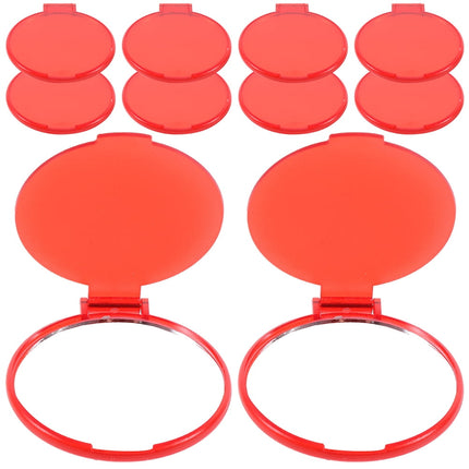WHAMVOX 12 Pcs Mini Handheld Portable Makeup Mirror.