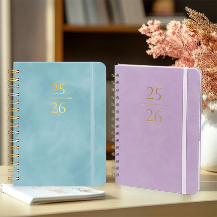 Darzheoy 2025-2026 Planner, Academic Planner 2025-2026 from July 2025, June 2026, Weekly & Monthly Planner Spiral Bound with 12 Monthly Tabs Blue.