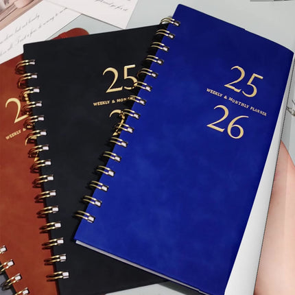 Darzheoy 2025-2026 Planner, Academic Planner 2025-2026 from July 2025, June 2026, Weekly & Monthly Planner Spiral Bound with 12 Monthly Tabs Dark Blue.
