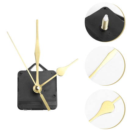 Silent Quartz Clock Movement Replacement Kit with Thread Shaft 11mm Clock Mechanism Parts No Battery Included.