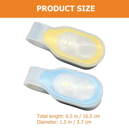 HOOWIFFY 2Pcs Clip On Cloths Light LED for Outdoor Walking and Running Night Visibility.