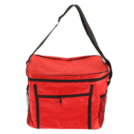 SKISUNO Insulated Reusable Grocery Bags Set of 1 in Red, Thermal Cooler Tote for.