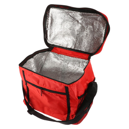 SKISUNO Insulated Reusable Grocery Bags Set of 1 in Red, Thermal Cooler Tote for.