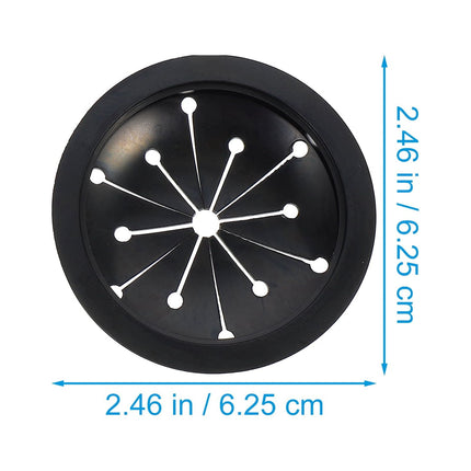 HOOWIFFY 2-Pack Garbage Disposal Sink Guard in Black ABS Plastic, 6.25 x 5.05 x 3.5 Inches, Protector for Home Kitchen.