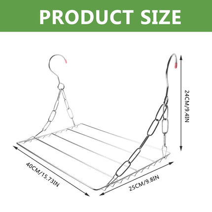 HOOWIFFY Minimalist Clothes Drying Rack with Windproof Design, Prevents Clothes from Blowing , 1 Piece.