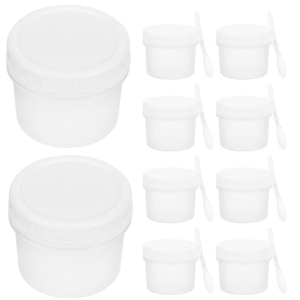 HOOWIFFY Plastic Freezer Containers Set of 10, Airtight Sealed Food Storage Boxes for Kitchen and Household Use.