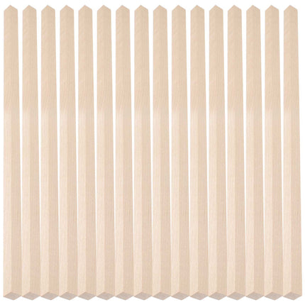 HOOWIFFY 20Pcs Beige Wooden Dowel 1.6X0.4X0.4In Square Dowels For