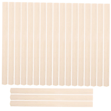 HOOWIFFY 20Pcs Beige Wooden Dowel 1.6X0.4X0.4In Square Dowels For.