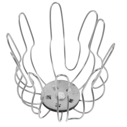 HOOWIFFY Outdoor Drain Leaf Guard Stainless Steel Silver 1Set 3.93X3.93X3.34In.