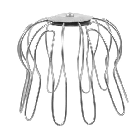 HOOWIFFY Outdoor Drain Leaf Guard Stainless Steel Silver 1Set 3.93X3.93X3.34In.