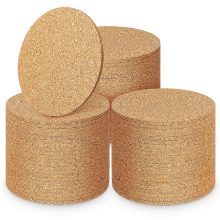 HOOWIFFY Cork Coasters Bulk Cork Coasters For Drinks 100Pcs.