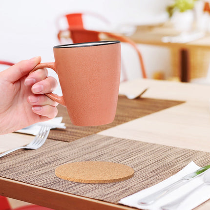 HOOWIFFY Cork Coasters Bulk Cork Coasters For Drinks 100Pcs.