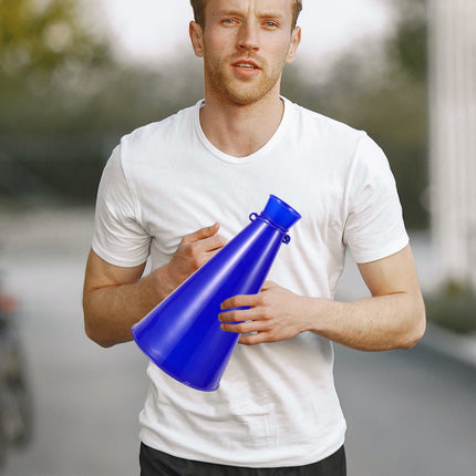 HOOWIFFY Cheer Megaphone 1Pack Blue for Party Favors Kids Cheering Props Outdoor Activities.
