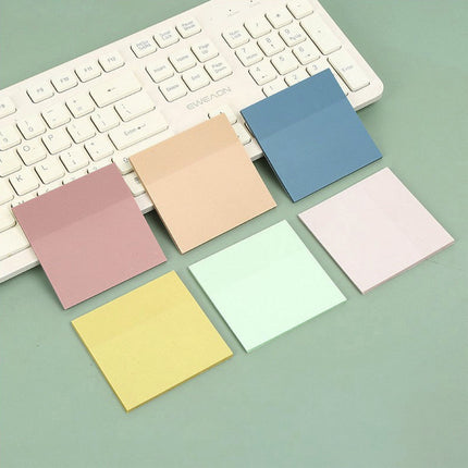 Darzheoy 9Pcs Transparent Sticky Notes, Clear Sticky Notes, Waterproof Translucent Sticky Note Pads for Books Annotation, Clear Post it Notes for Bible Study, Office Multicolor.