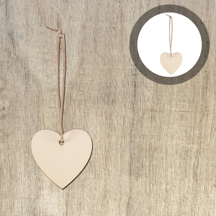 HOOWIFFY 200Pcs Unfinished Wooden Heart Shapes for Crafts, Wood Embellishments and Decorations.