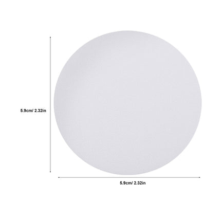 HOOWIFFY 6-Pack White Plastic Ceiling Light Covers Anti-Dazzle Simple Elegant Design for Home and Office.