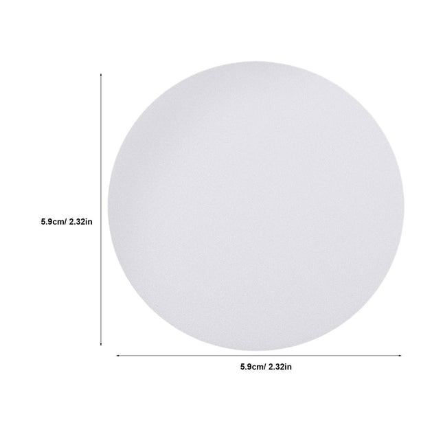 HOOWIFFY 6-Pack White Plastic Ceiling Light Covers Anti-Dazzle Simple Elegant Design for Home and Office.
