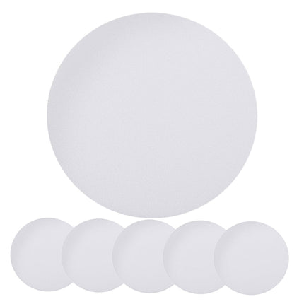 HOOWIFFY 6-Pack White Plastic Ceiling Light Covers Anti-Dazzle Simple Elegant Design for Home and Office.