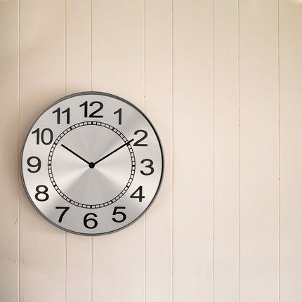 HOOWIFFY Aluminum Clock Face Replacement Dial for Wall Clocks, 1 Set and Easy to Install.