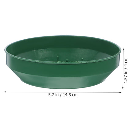 HOOWIFFY Green Plastic Flower Arrangement Plates 5.7 x 5.7 x 1.6 Inches Floral Craft Supplies for Decorations.