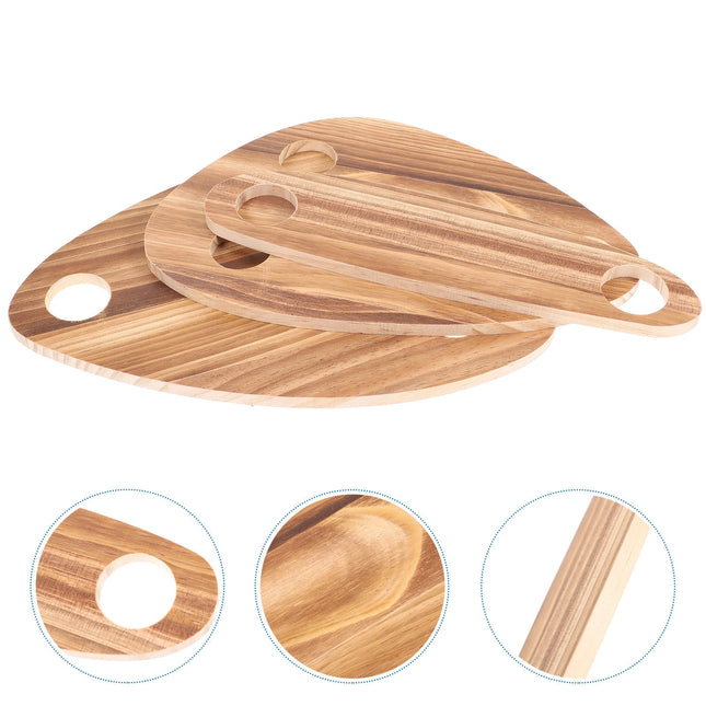 SKISUNO 3-Piece Wine Bottle Stoppers with Floating Cheese Plates, Assorted Colors, Wooden Serving Tray for Festivals and Parties