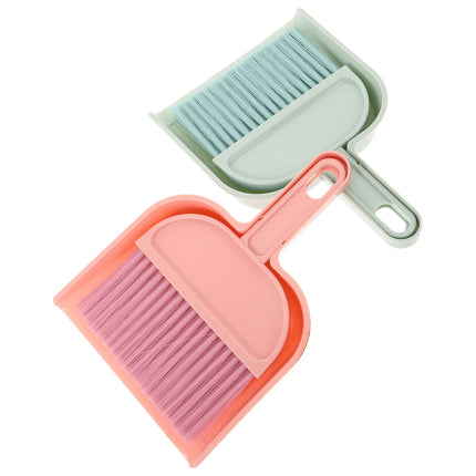 HOOWIFFY Mini Broom and Dustpan Set, 2-Pack , PP Material for Easy Cleaning.