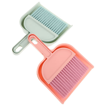 HOOWIFFY Mini Broom and Dustpan Set, 2-Pack , PP Material for Easy Cleaning.