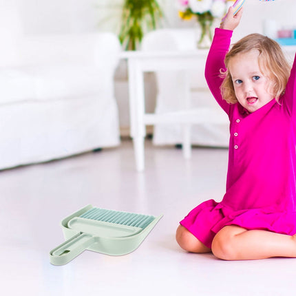 HOOWIFFY Mini Broom and Dustpan Set, 2-Pack , PP Material for Easy Cleaning.