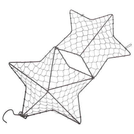 HOOWIFFY Iron Wire Wall Planter Hanging Basket Decorative Flower Pot Holder Space Saving for Indoor Outdoor Use 1 Pc.