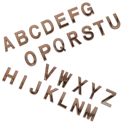 SKISUNO 26Pcs ABS Alphabet Letters For Outside Initials For Decor House Owners.