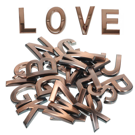SKISUNO 26Pcs ABS Alphabet Letters For Outside Initials For Decor House Owners.