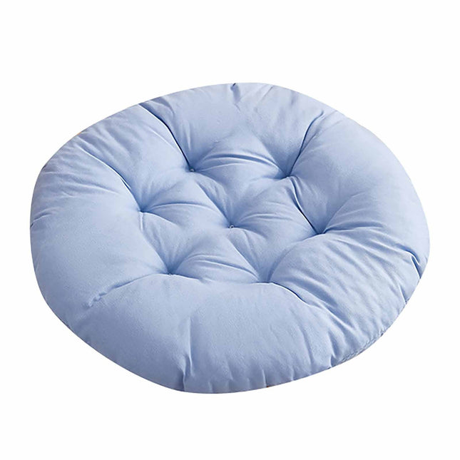 Darzheoy Round Seat Cushion Chair Pads for Kitchen Dining Chairs, Soft Comfort Chair Mat Pillow Cushions for Office Desk Living Room 16 Blue.