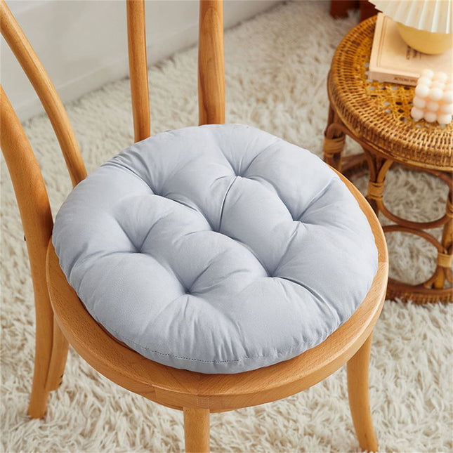 Darzheoy Round Seat Cushion Chair Pads for Kitchen Dining Chairs, Soft Comfort Chair Mat Pillow Cushions for Office Desk Living Room 16 Gray.