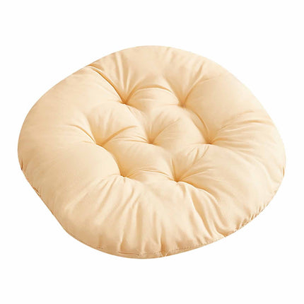 Darzheoy Round Seat Cushion Chair Pads for Kitchen Dining Chairs, Soft Comfort Chair Mat Pillow Cushions for Office Desk Living Room 16 Yellow.