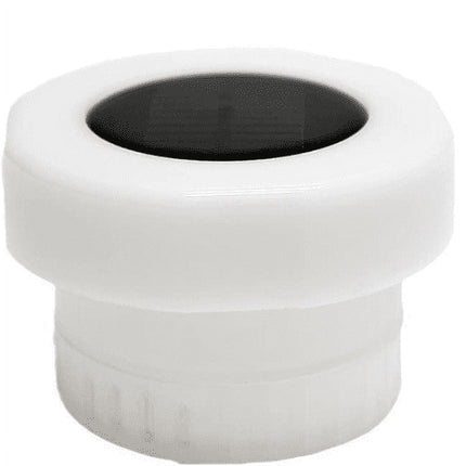 Darzheoy Pool Chlorine Floater, Chlorine Tablet Floater with Solar Light, Floating Chlorine Dispenser Fit 1" and 3" Chlorine Tabs, Adjustable Pool Chlorinator Floater White.