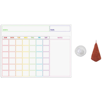 HOOWIFFY Magnetic Whiteboard Erasable Note Boards for Refrigerator, Home, Office, Kitchen, and School Use.