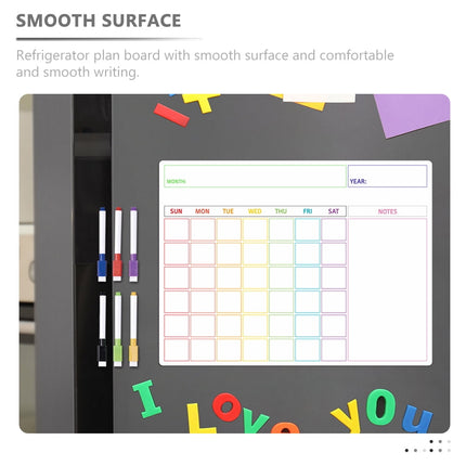 HOOWIFFY Magnetic Whiteboard Erasable Note Boards for Refrigerator, Home, Office, Kitchen, and School Use.