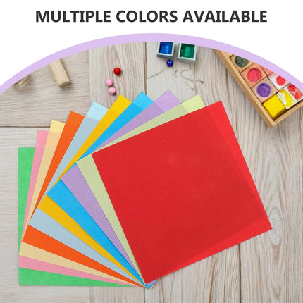 HOOWIFFY 100 Sheets Multicolor Origami Paper 20x20 cm for Kids, Office Crafts, Art Projects and Fun Activities.