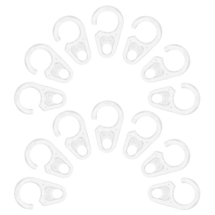 HOOWIFFY 30Pcs Curtain Hoops Transparent Plastic for Effortless Installation Home Decor.