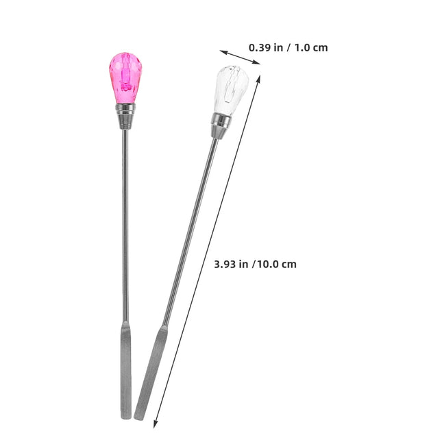 HOOWIFFY 4-Pack Metal Wax Stirring Sticks for Candle Making, Wax Seals, and Crafting, Assorted Colors.