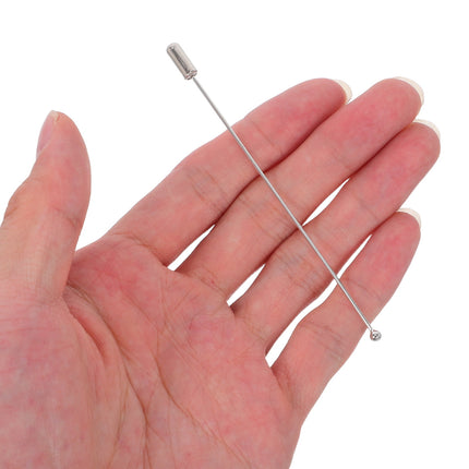 HOOWIFFY Stainless Steel Stick Pins for Crafts and Hats, Elegant and Portable, 20 Pieces.