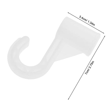 HOOWIFFY Wardrobe Accessories Closet Pole Bracket Hooks, , Easy Install, Space Saving, Closet Organizer Hardware.