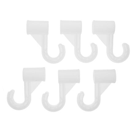 HOOWIFFY Wardrobe Accessories Closet Pole Bracket Hooks, , Easy Install, Space Saving, Closet Organizer Hardware.