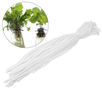 HOOWIFFY 50pcs Self Watering Wick Cord for Hydroponic , Cotton Plant Care Accessories for Indoor Gardening.