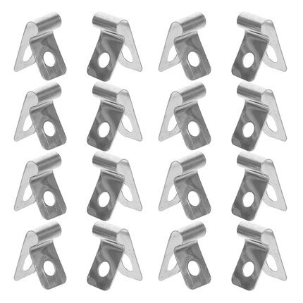 HOOWIFFY 100Pcs Stainless Steel Metal Wire Fence Clips for Quick and Easy Installation Fixing Accessories.