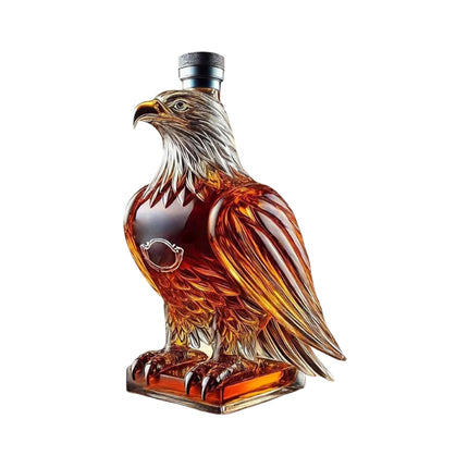 Darzheoy Wolf Whiskey Bottle, Funny Wolf Whiskey Bottle, 3D Wolf Shape Glass, Wine Decanter for Men Dad, Home Bar Dachshund Lover Decor C.