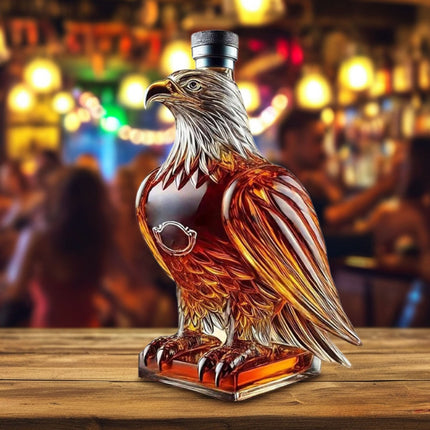 Darzheoy Wolf Whiskey Bottle, Funny Wolf Whiskey Bottle, 3D Wolf Shape Glass, Wine Decanter for Men Dad, Home Bar Dachshund Lover Decor C.