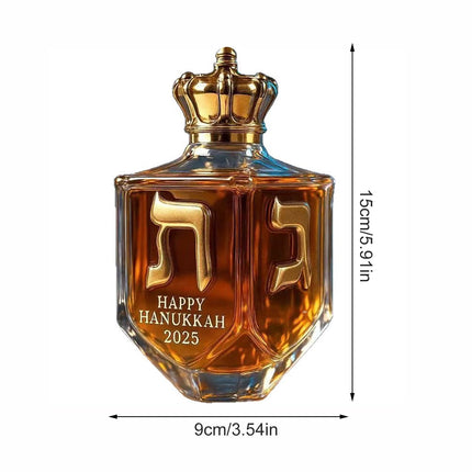 Darzheoy Wolf Whiskey Bottle, Funny Wolf Whiskey Bottle, 3D Wolf Shape Glass, Wine Decanter for Men Dad, Home Bar Dachshund Lover Decor J.