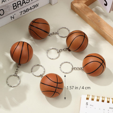 HOOWIFFY 24pcs Basketball Party Favors Simple Design Alloy Key Decoration for Adults.